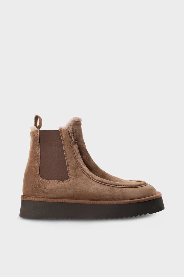 Botas Chelsea Copenhagen Studios CPH267 de ante moka con borreguito