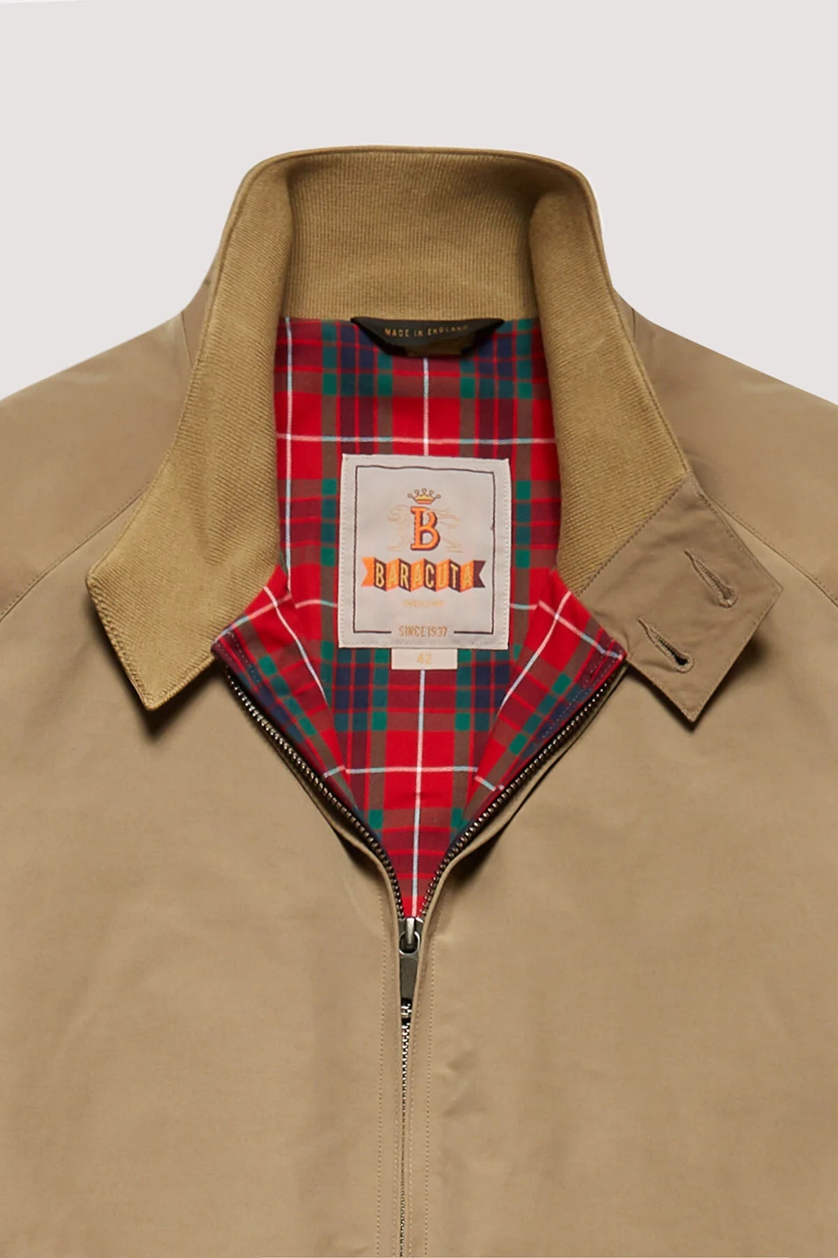 G9 HARRINGTON CHAQUETA BARACUTA BEIGE