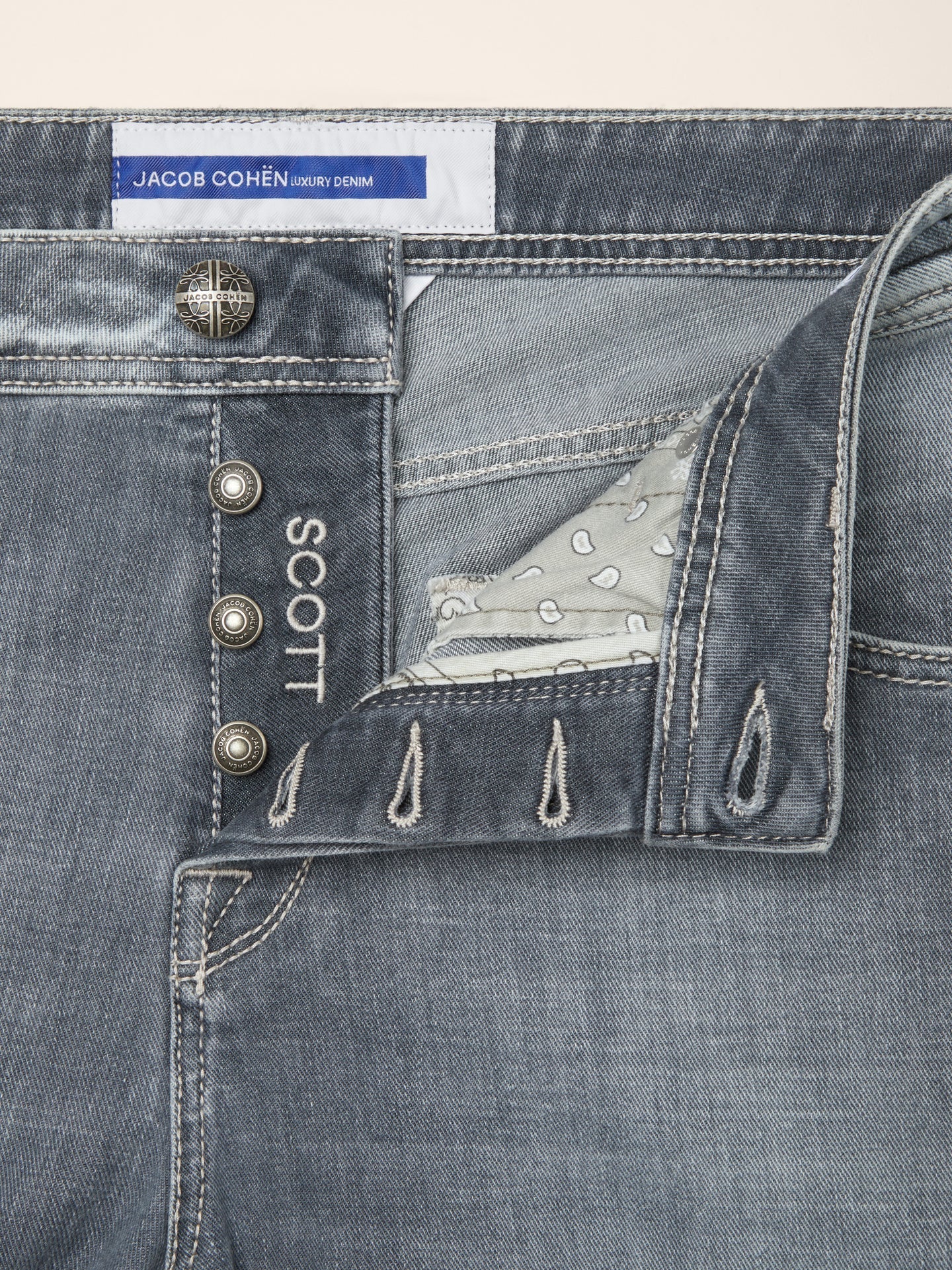 Vaquero Jacob Cohen - BARD - Gris Stone Washed JACOB COHEN