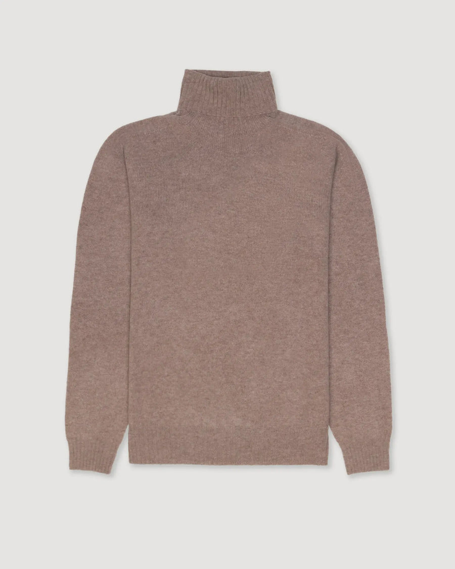 Jersey de cuello alto Altea hombre beige