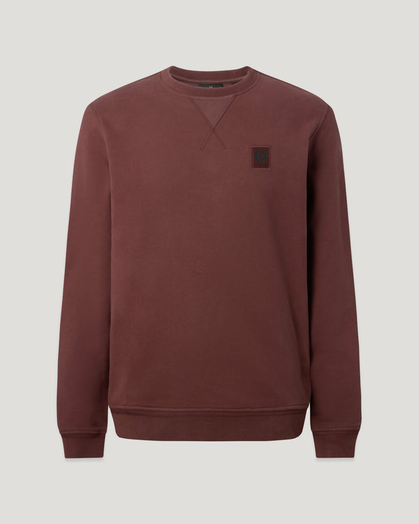 Sudadera Belstaff cuello redondo granate