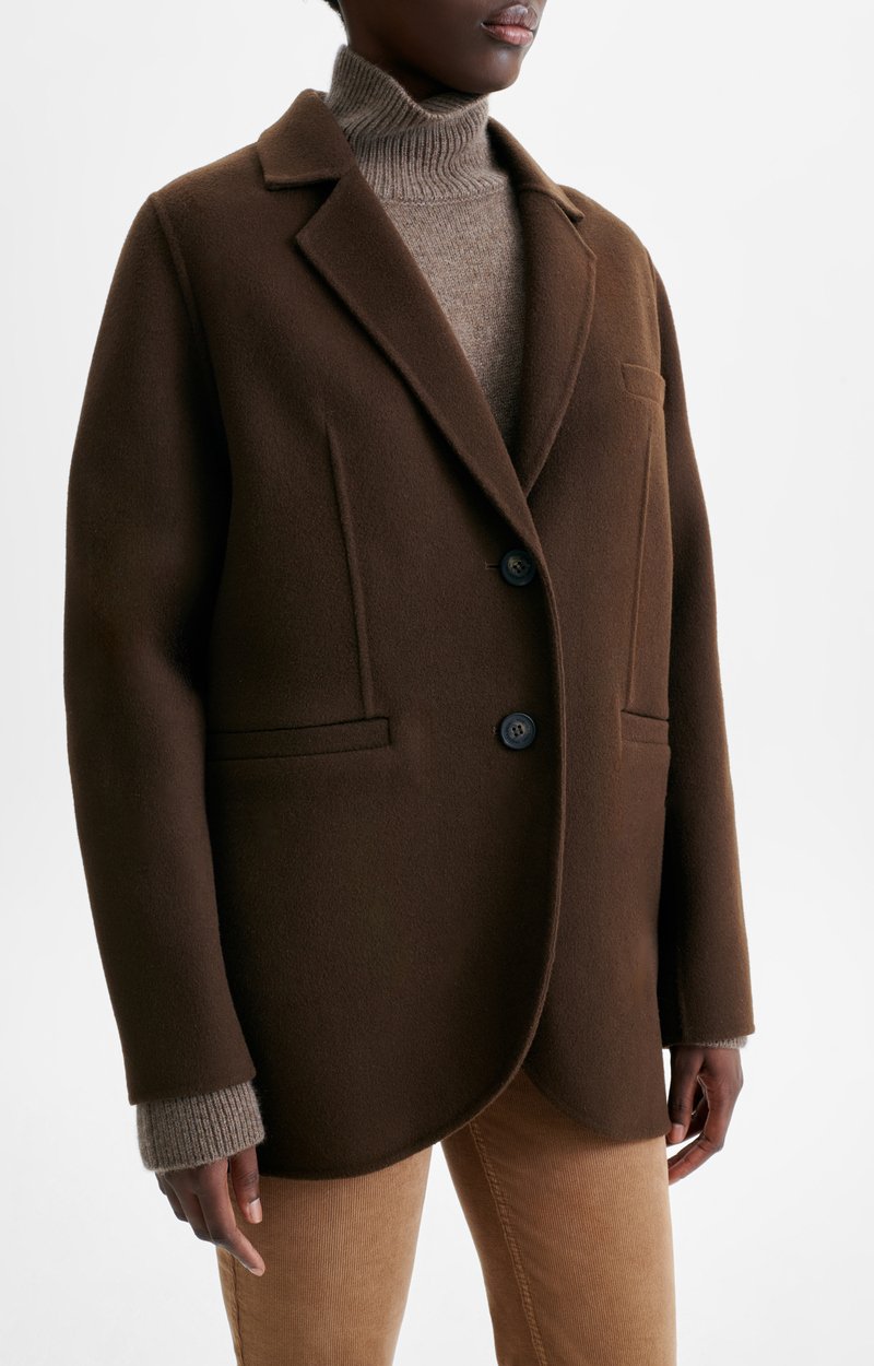 Chaqueta Vanessa Bruno Marc chocolate, detalle
