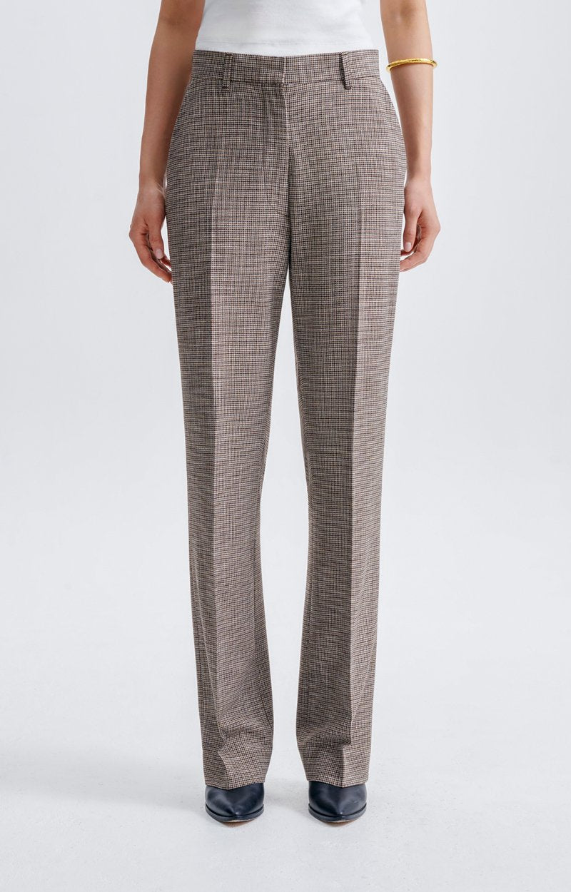 Pantalón Vanessa Bruno Hajar marrón, detalle