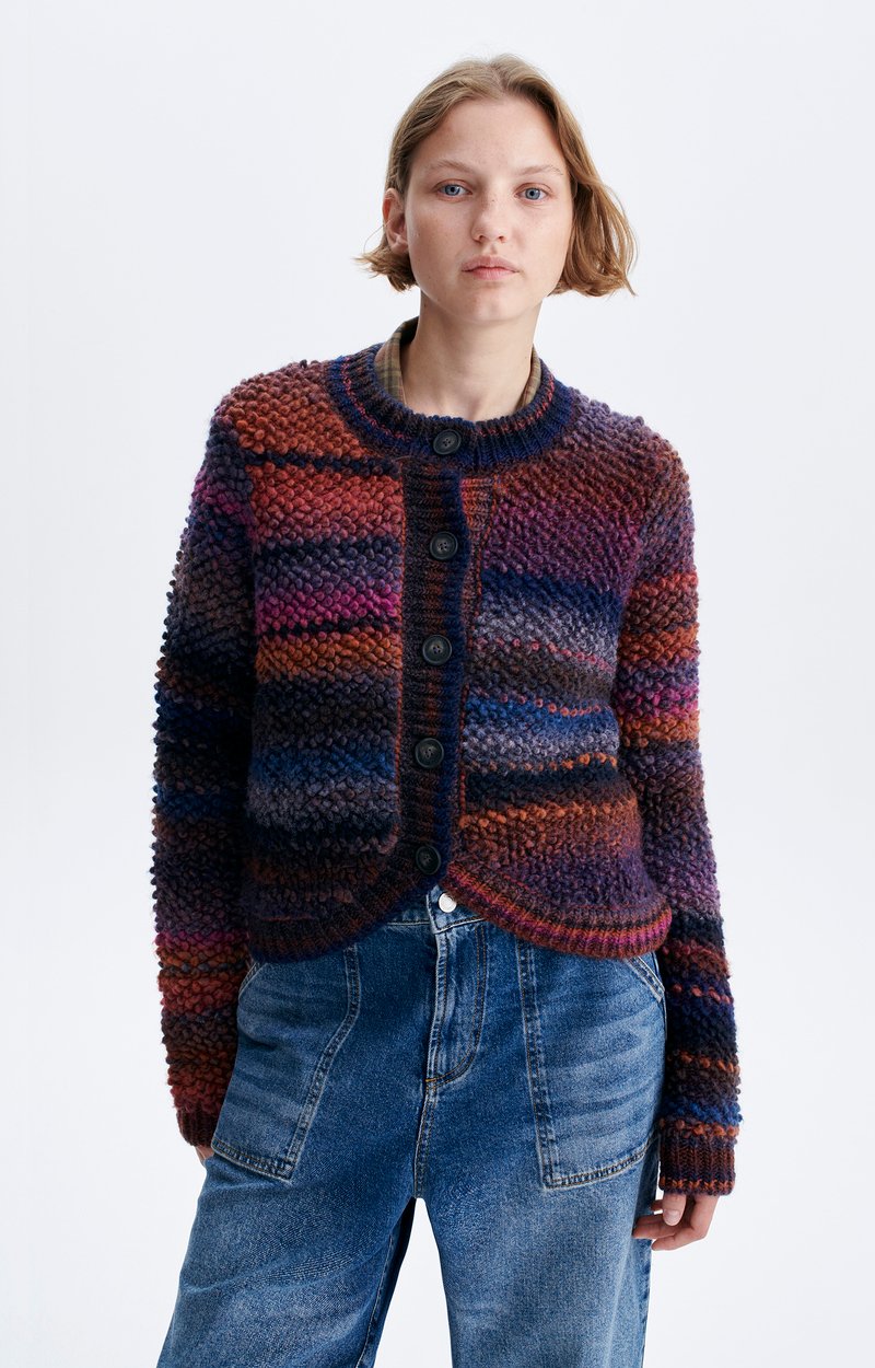 Cárdigan Vanessa Bruno Drissa multicolor, vista lateral