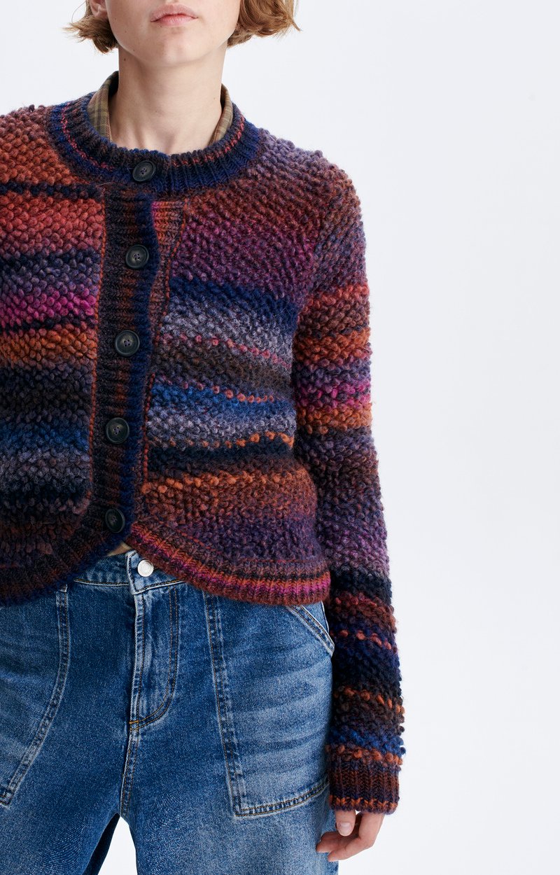 Cárdigan Vanessa Bruno Drissa multicolor, detalle