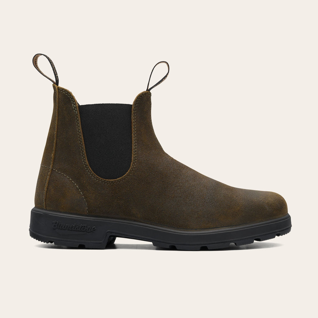 Botines Chelsea Blundstone 1615 Originals mujer en ante verde oliva