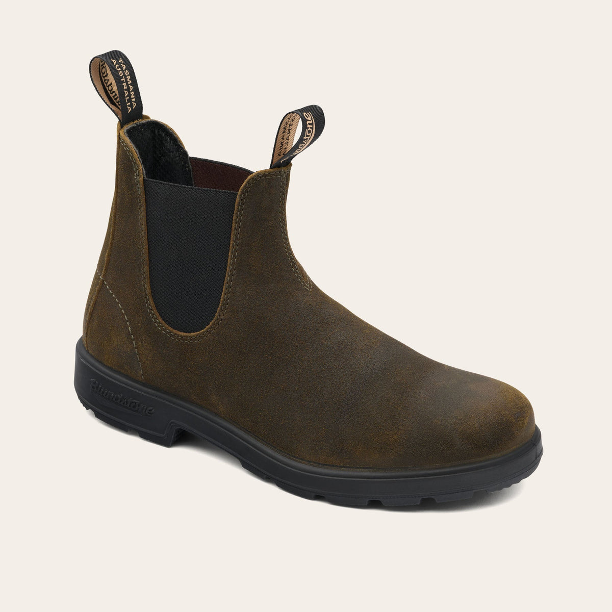 Botines Chelsea Blundstone 1615 Originals mujer en ante verde oliva, foto 2