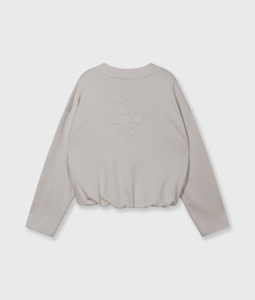 Jersey 10DAYS V-Neck Balloon mujer stone, vista 7