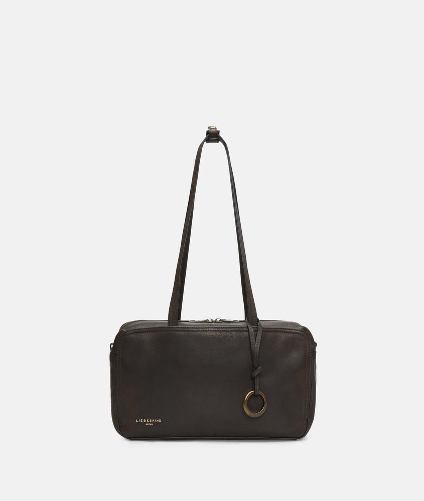 Bolso satchel mediano Liebeskind Clarice II de piel marrón, vista frontal