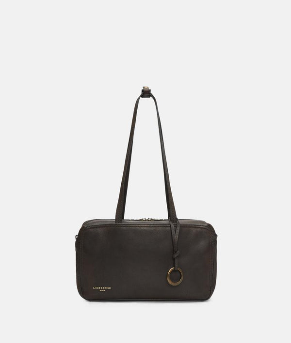 Bolso satchel mediano Liebeskind Clarice II de piel marrón