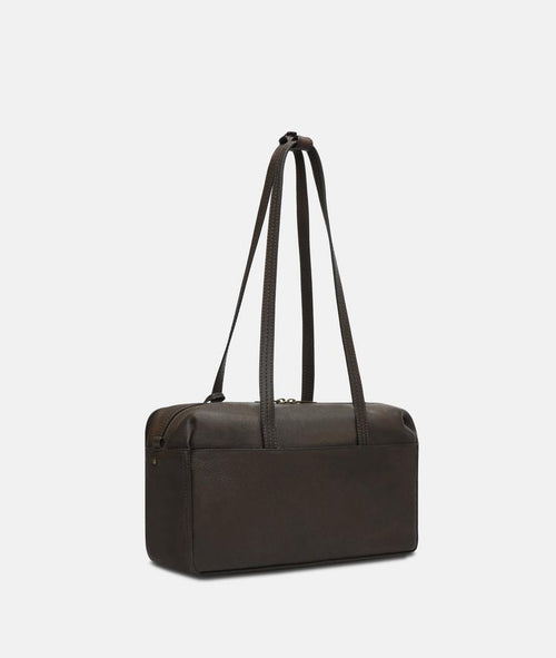 Parte trasera del bolso Liebeskind Clarice II de piel marrón