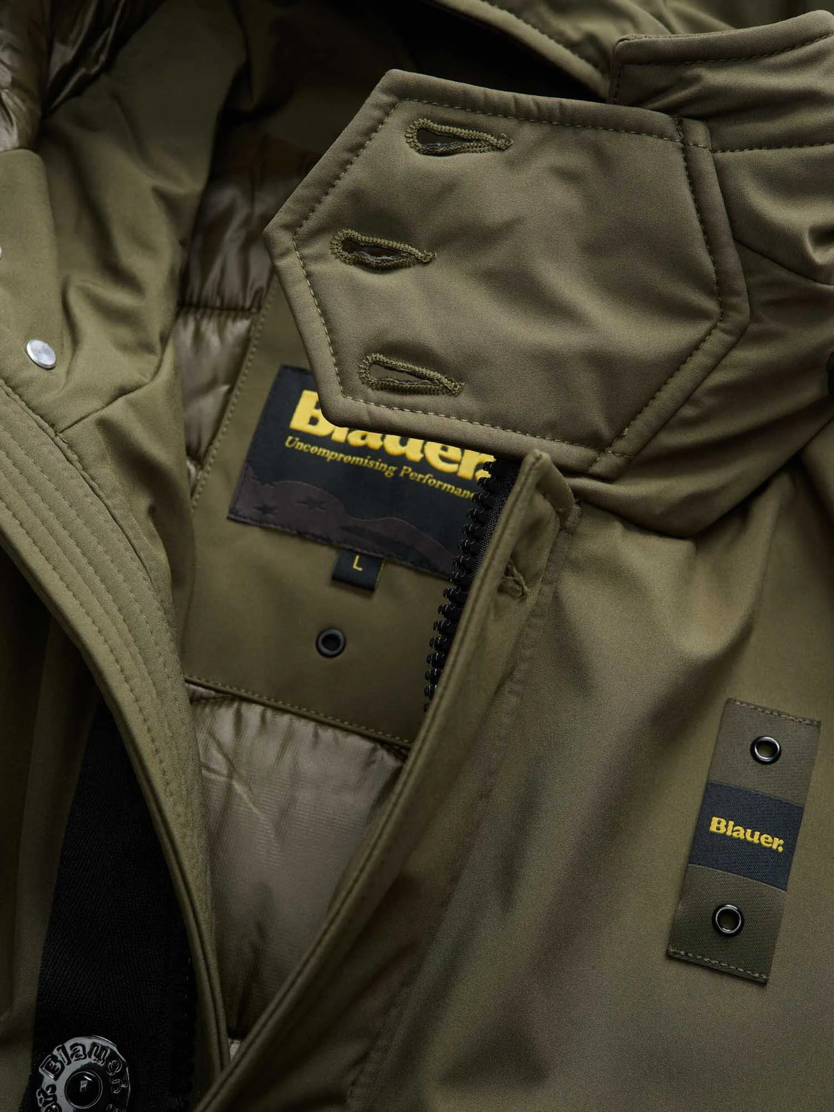 Cazadora Andrew neopreno ligero Blauer verde oscuro, vista 2
