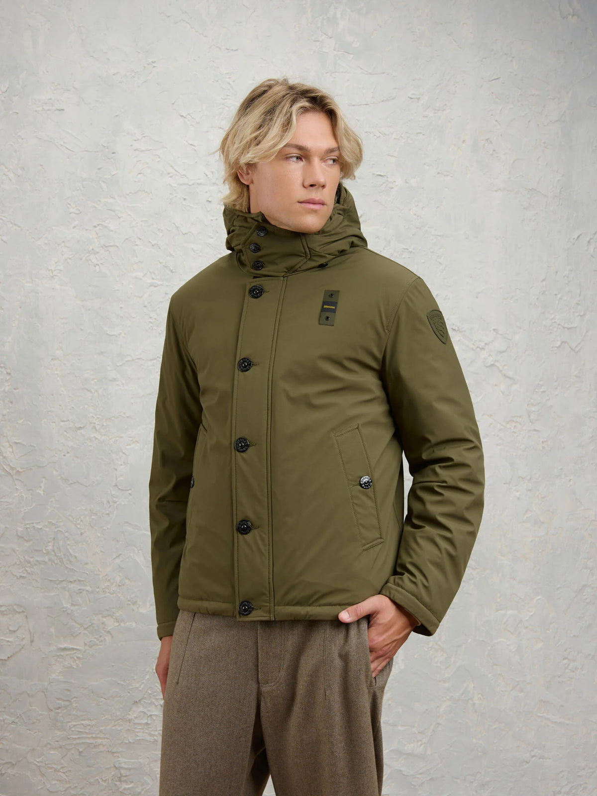 Cazadora Andrew neopreno ligero Blauer verde oscuro, vista 3