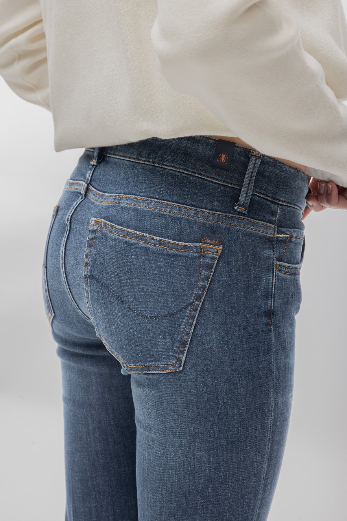 Pantalón vaquero Cigala's Bell Bottom 125 azul, vista 4