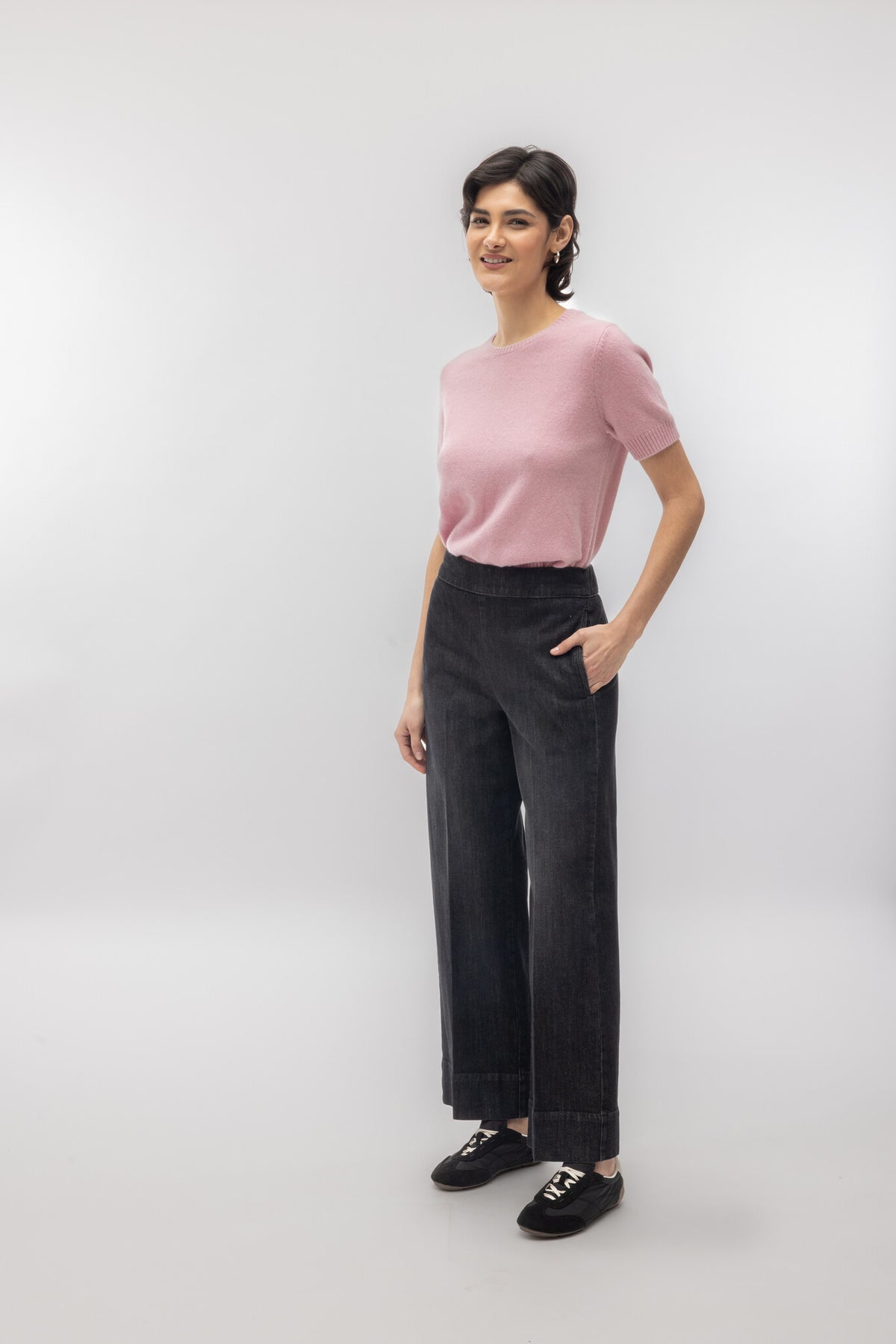 Pantalón vaquero Cigala's Relaxed Wide Leg 195-1 gris, vista 3
