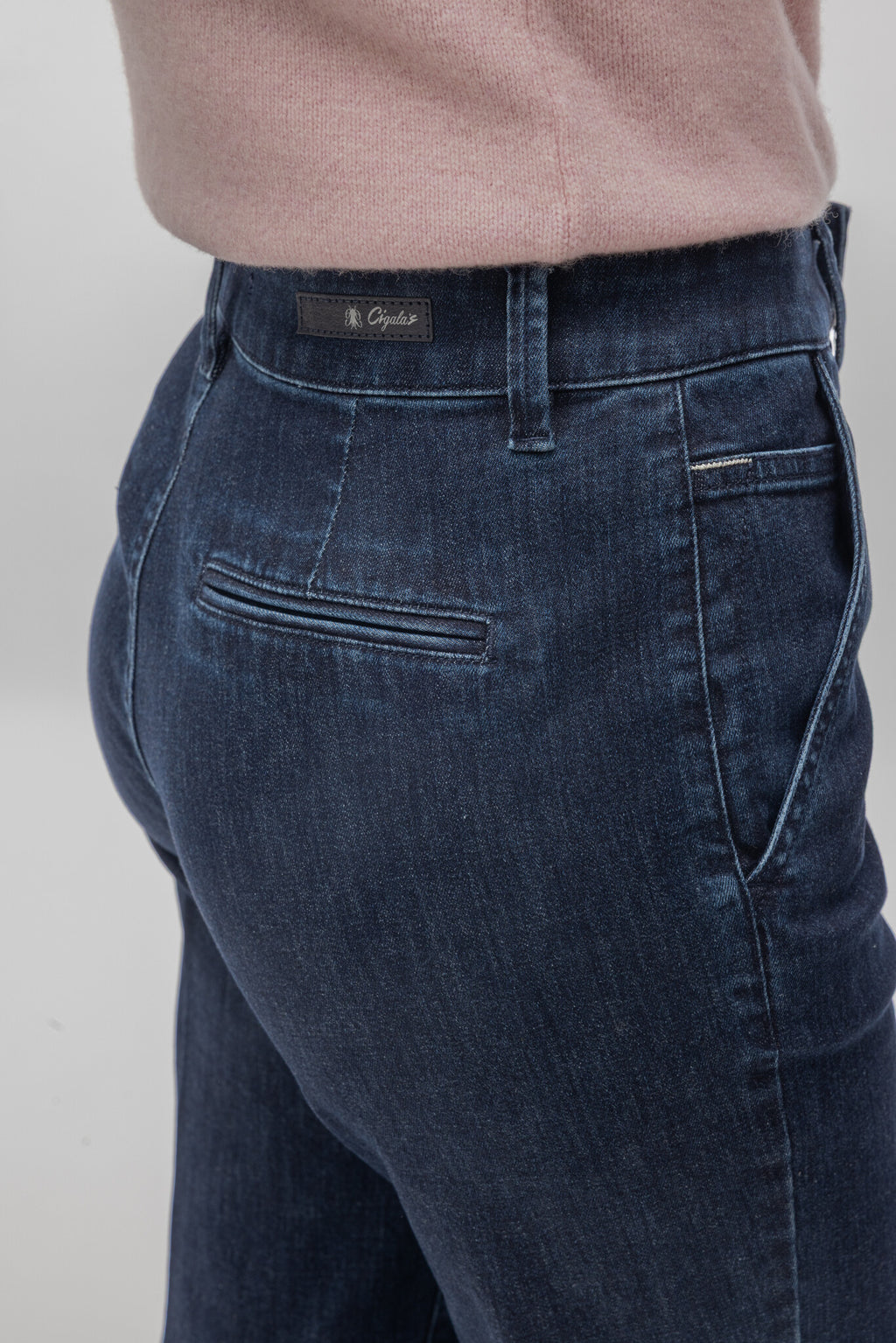 Pantalón Cigala's Chino Flare 230 azul, vista 4