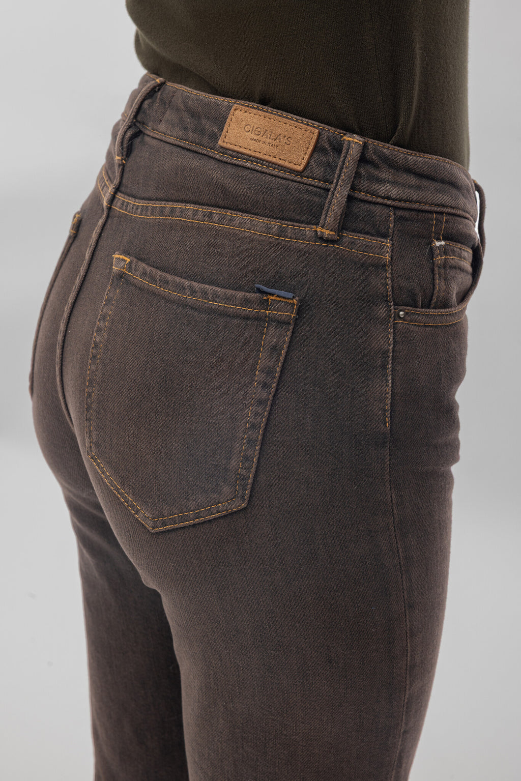 Pantalón vaquero Cigala's Straight 308 marrón, vista 4