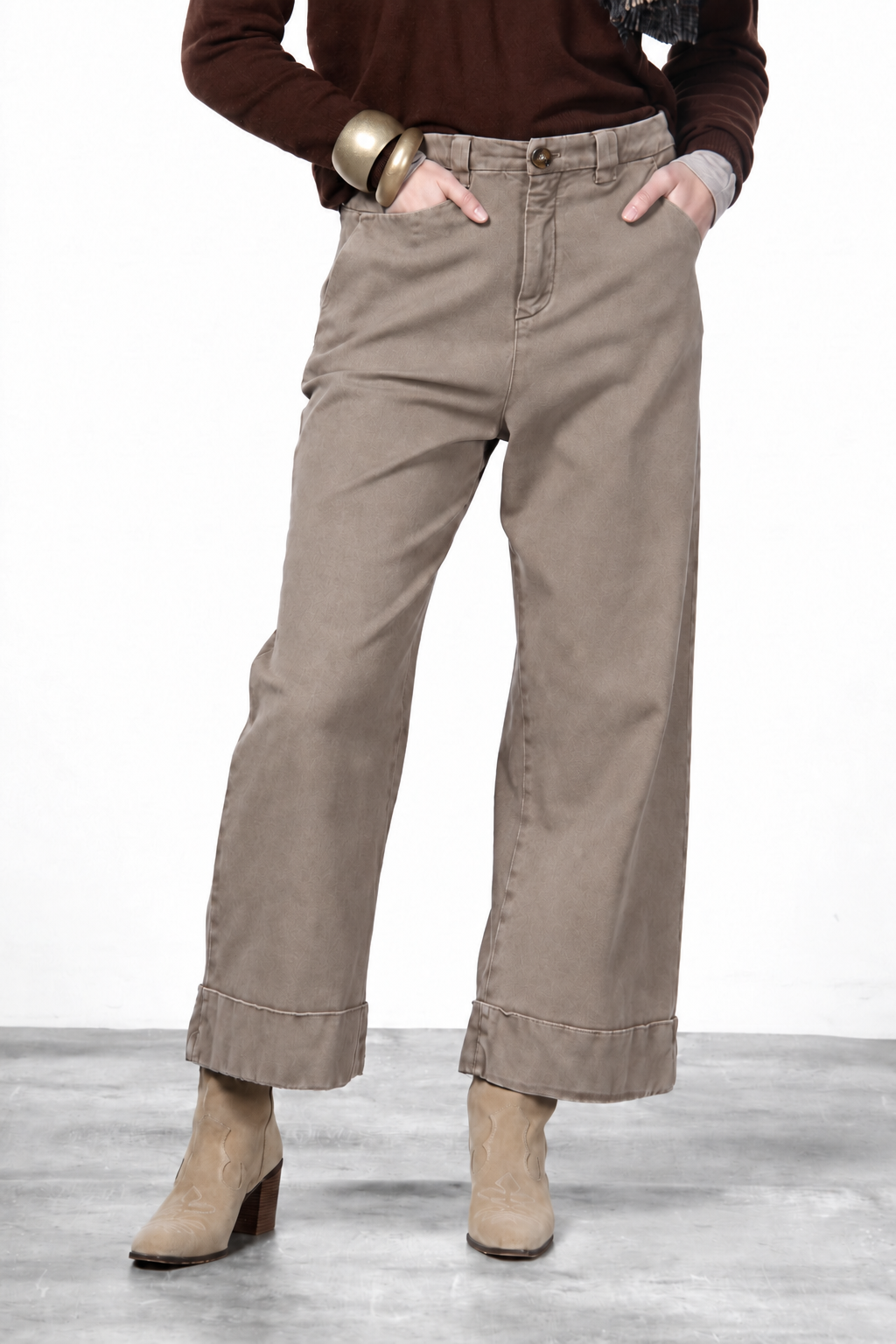 Pantalón chino de mujer Mason's Studio Crop, colección FW26