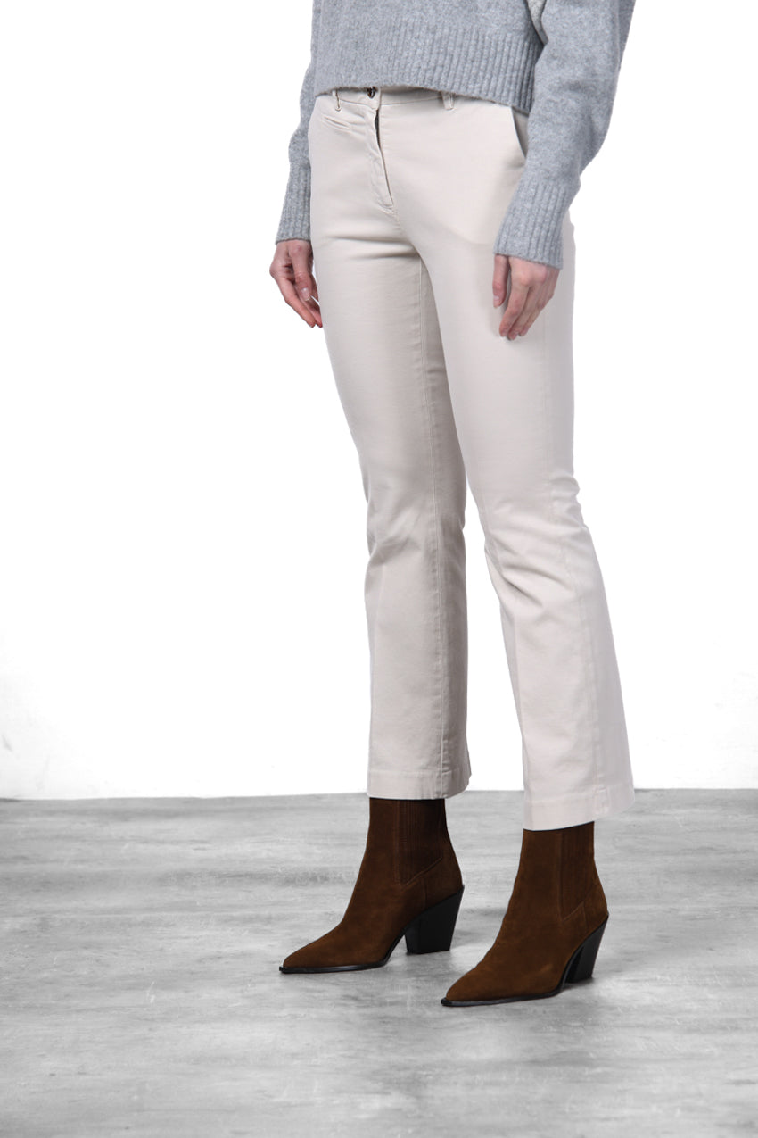 Gabardina elástica color crudo del pantalón Mason's New York Trumpet