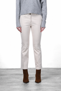 Pantalón chino Mason's New York Trumpet en gabardina crudo para mujer
