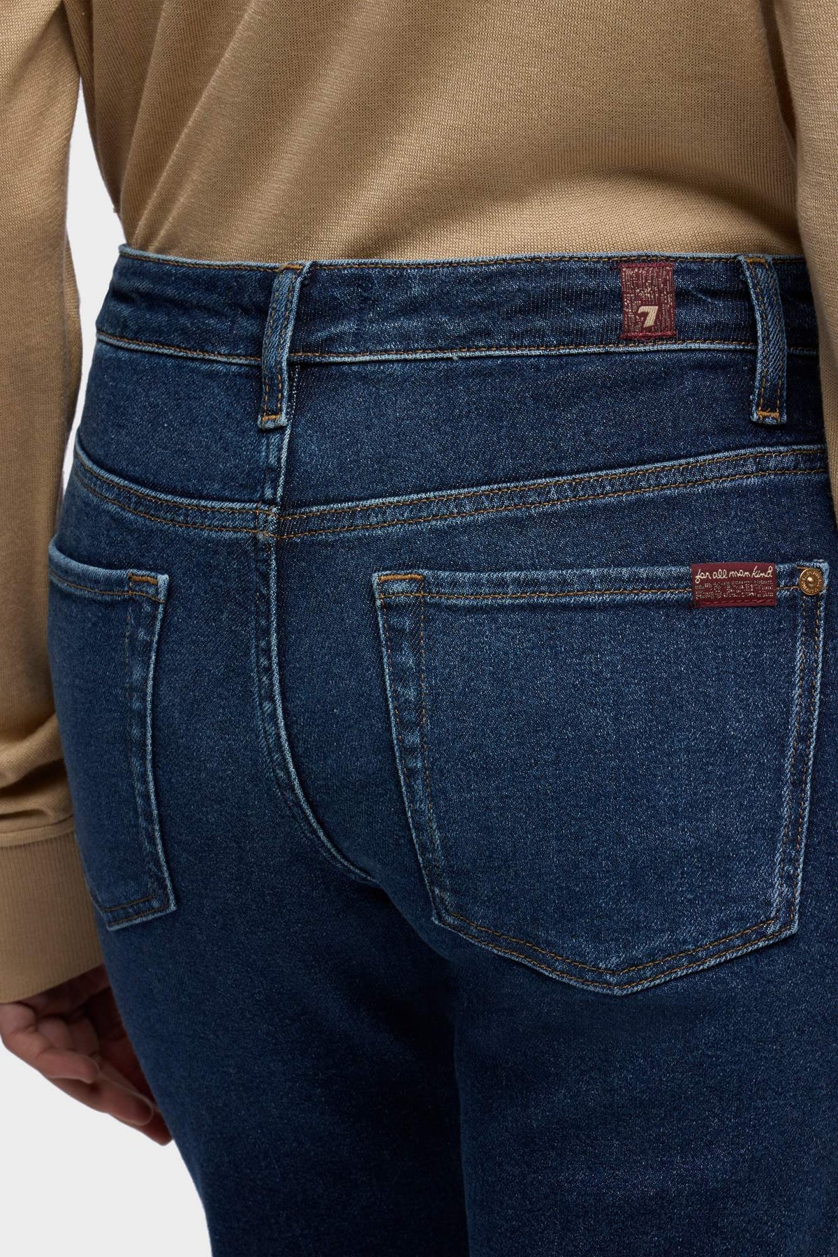 Denim Luxe Vintage azul oscuro del vaquero 7 For All Mankind Calie