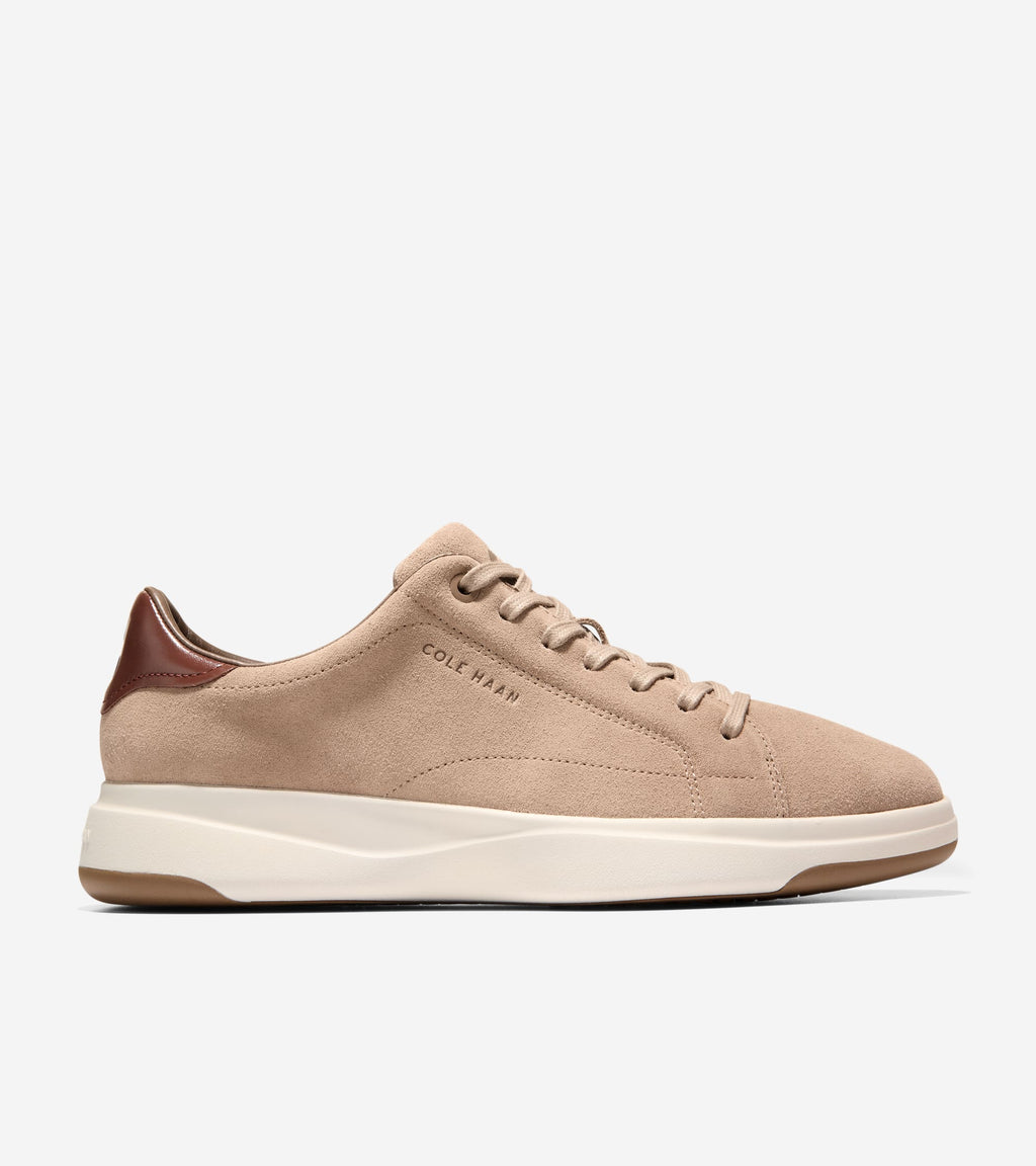 Zapatillas Cole Haan GrandPrø Tennis 2.0 en ante marrón café, vista 2