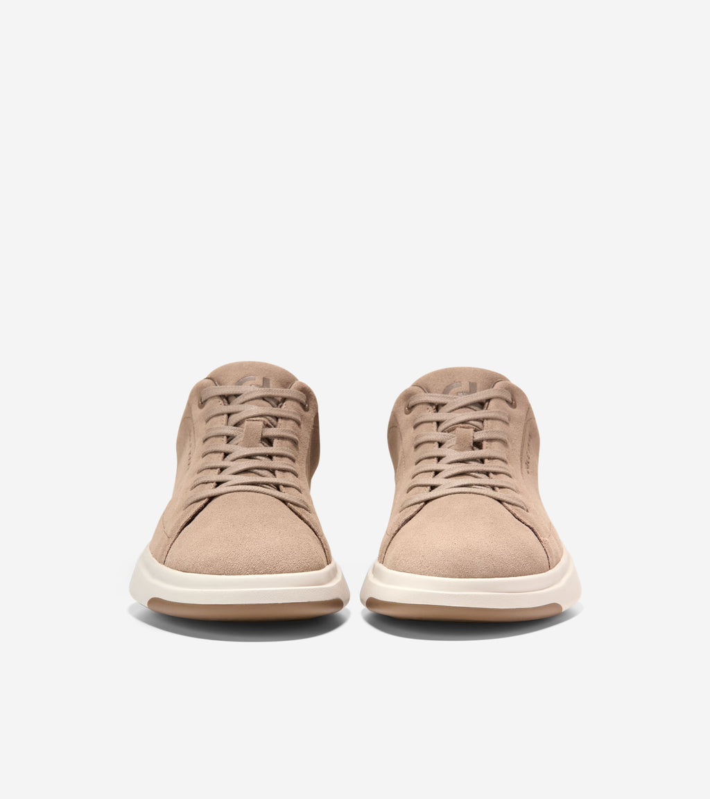 Zapatillas Cole Haan GrandPrø Tennis 2.0 en ante marrón café, vista 3