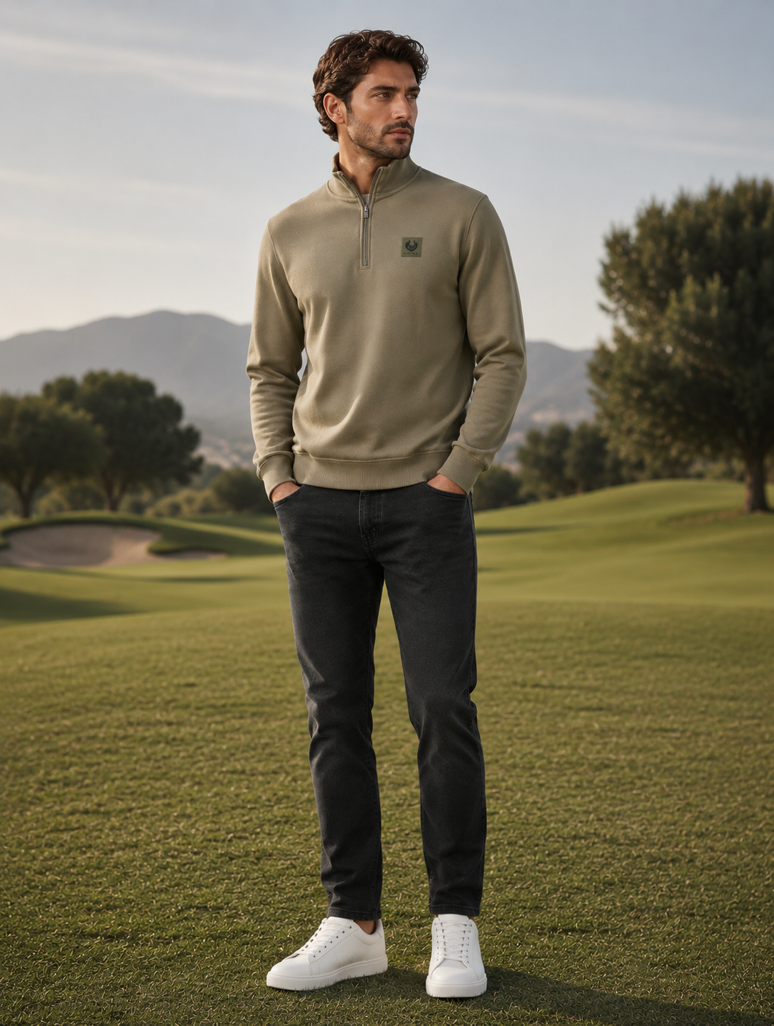 Sudadera Cremellera 1/4 Belstaff Verde BELSTAFF