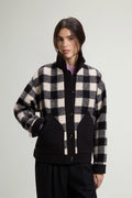 Sobrecamisa Woolrich Gentry mujer negra de cuadros