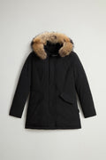 Parka Woolrich Arctic mujer negra con piel desmontable