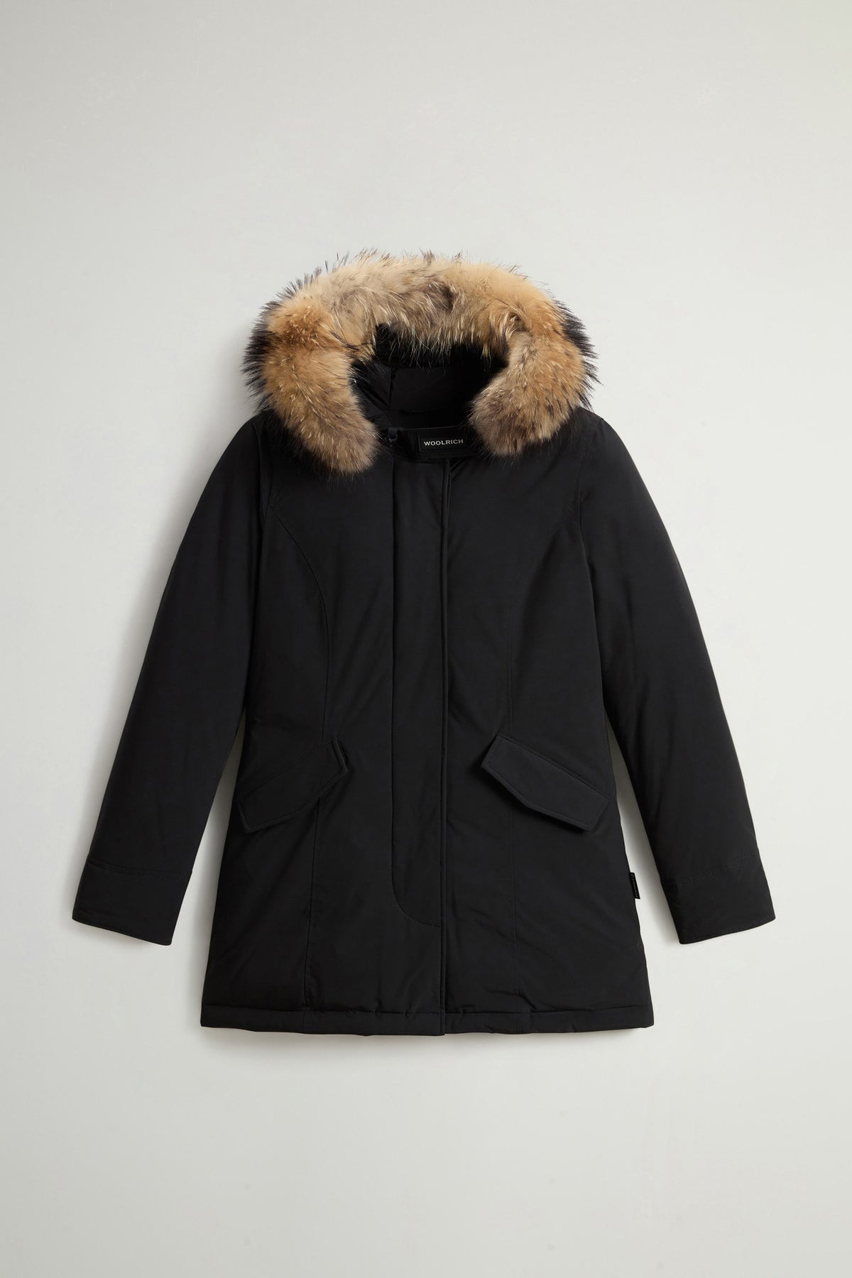 Parka Woolrich Arctic mujer negra con piel desmontable