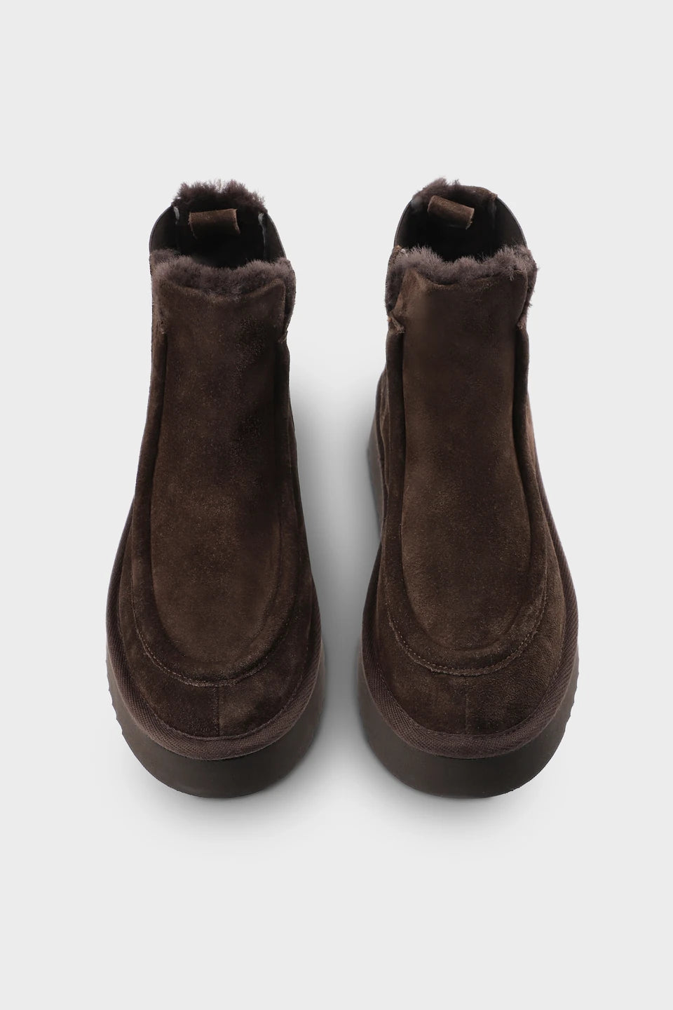 Botas Chelsea CPH267 de ante chocolate Copenhagen Studios, vista superior