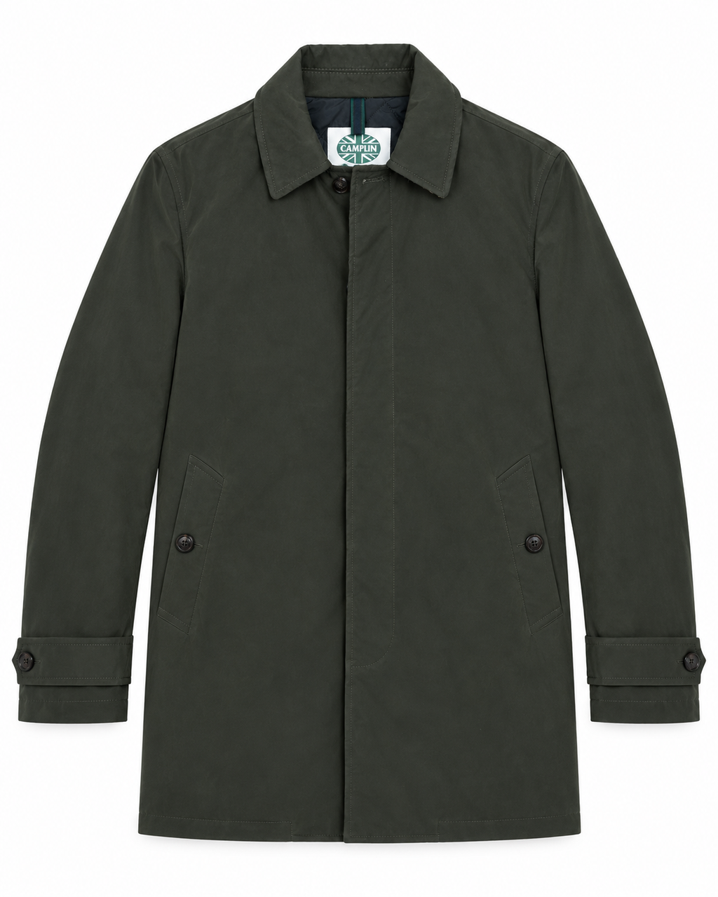 Gabardina Wax verde oscuro Camplin