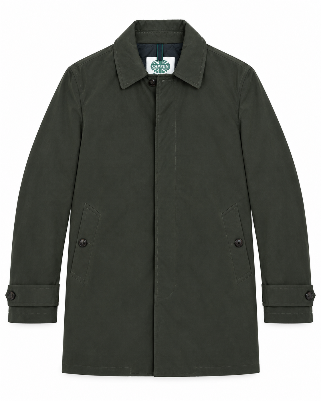 Gabardina Wax verde oscuro Camplin