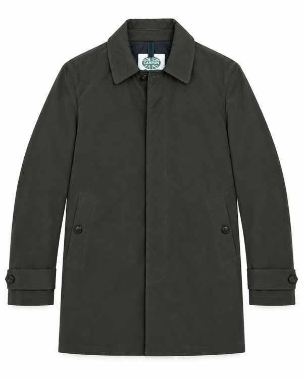 Gabardina Wax verde oscuro Camplin