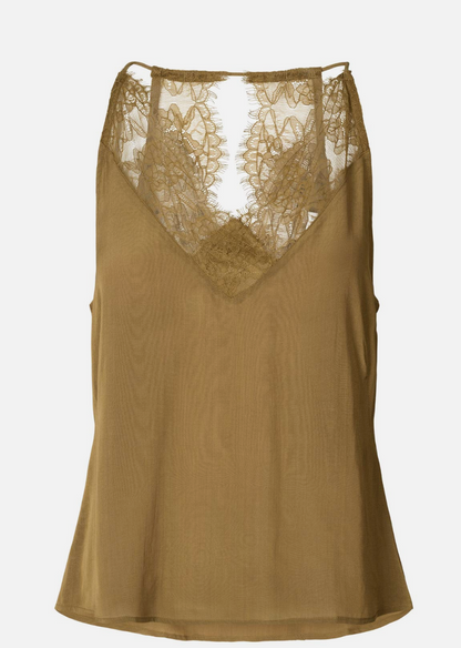 Top Encaje marrón Rabens Saloner Rabens Saloner