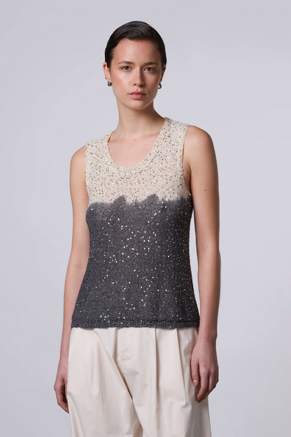 Top Lentejuelas Gris Roberto Collina Roberto Collina