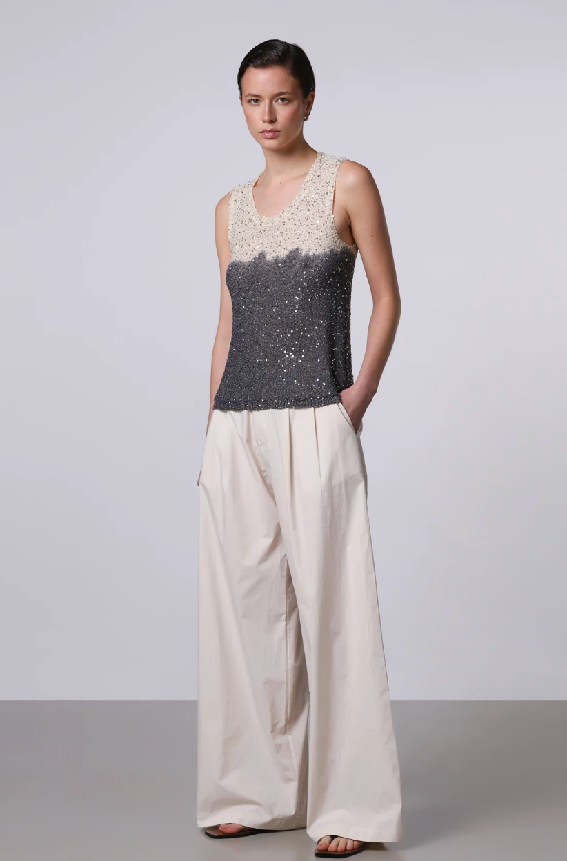 Top Lentejuelas Gris Roberto Collina Roberto Collina