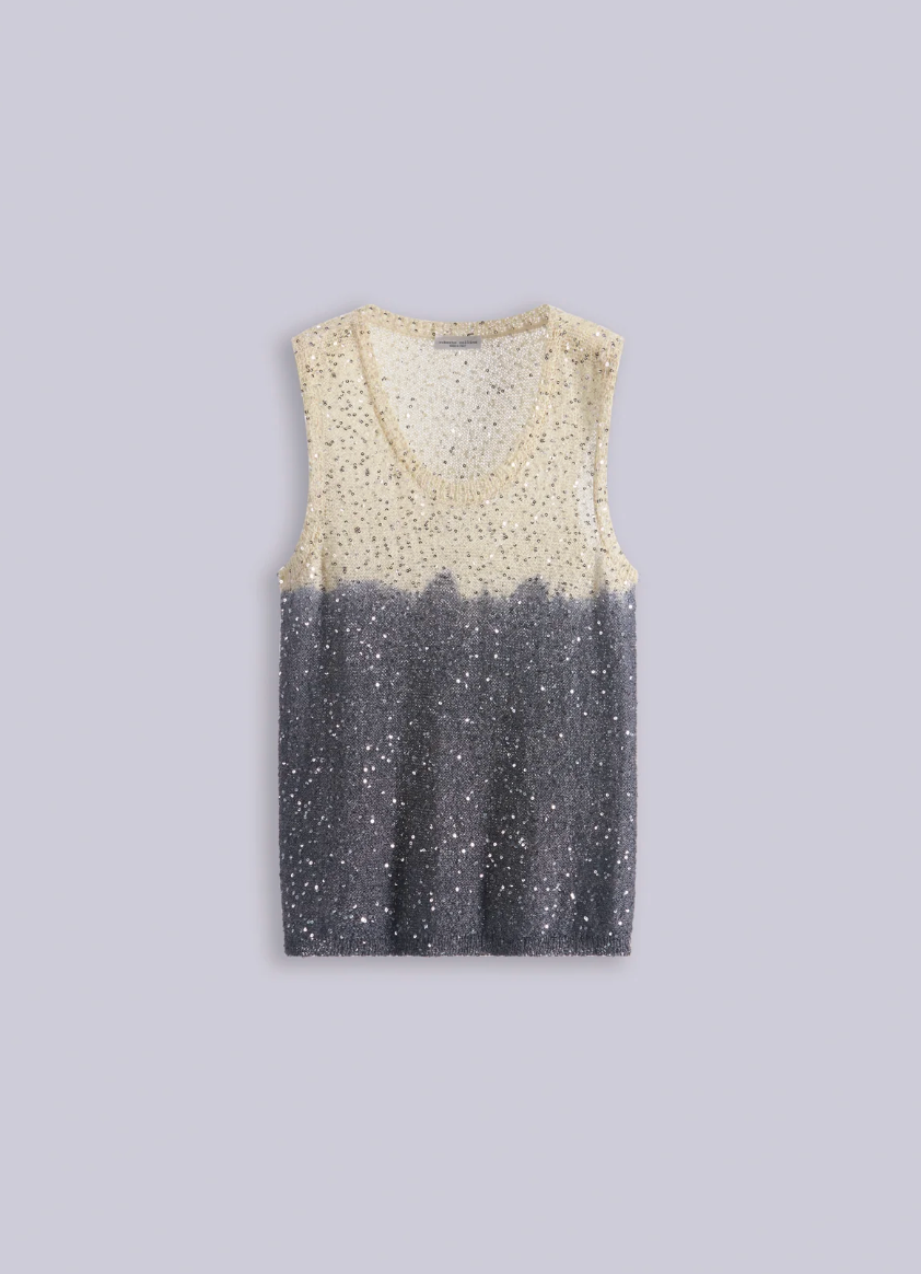 Top Lentejuelas Gris Roberto Collina Roberto Collina