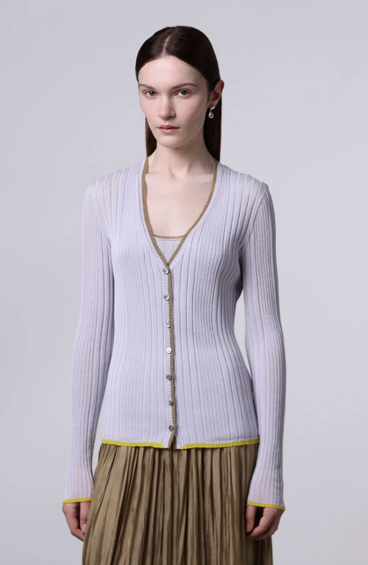 Chaqueta de Punto Lila Roberto Collina Roberto Collina