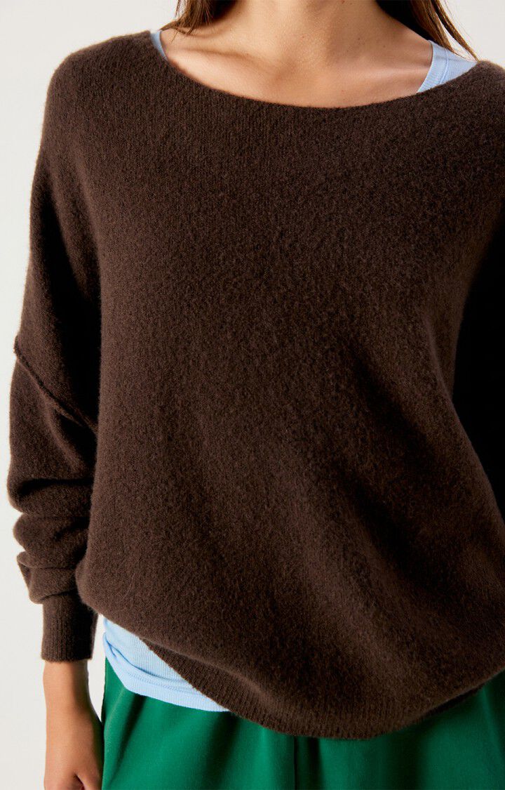 Jersey mujer American Vintage Damsville marrón, vista 6