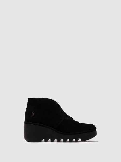 Botín Fly London mujer Brak negro ante