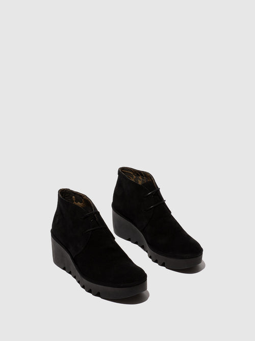 Botín Fly London mujer Brak negro ante