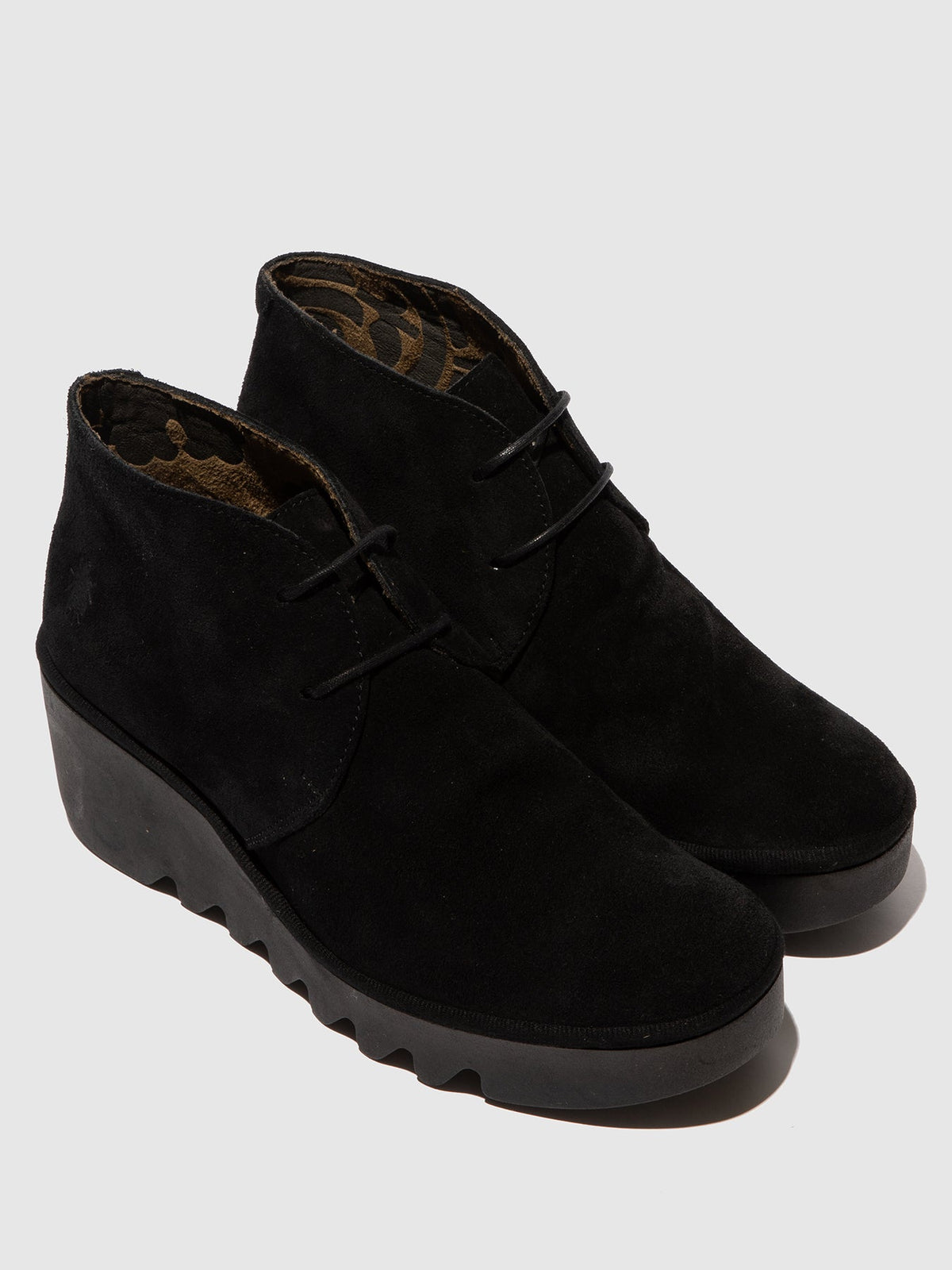 Botín Fly London mujer Brak negro ante