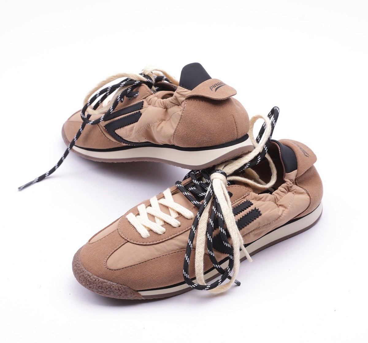 Zapatillas Puraai Caffè 2 vista trasera y lateral