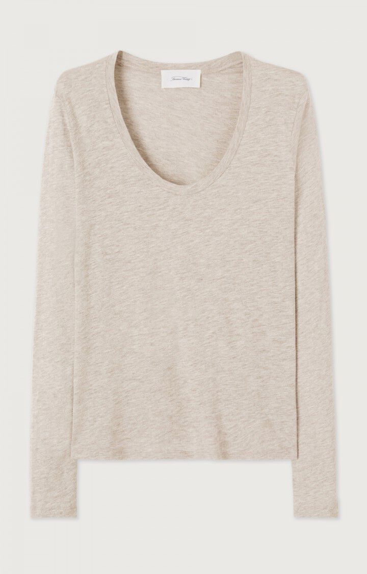 Camiseta mujer American Vintage Jacksonville crema, vista 9