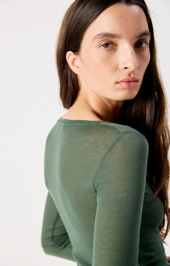 Camiseta mujer American Vintage Massachusetts verde, vista 6