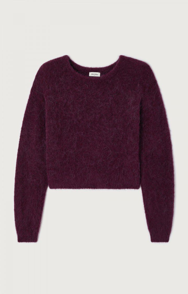 Jersey mujer American Vintage Niby granate, vista 7