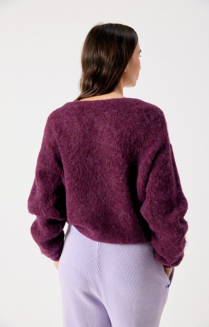 Jersey mujer American Vintage Niby granate, vista 2