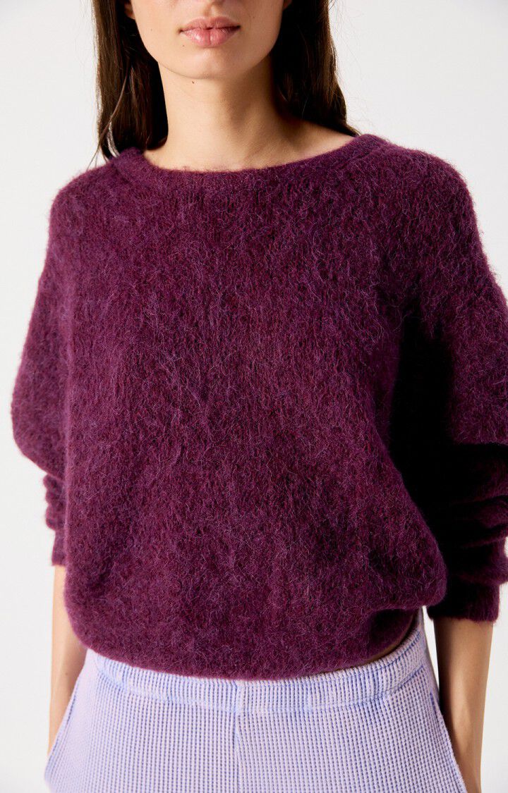 Jersey mujer American Vintage Niby granate, vista 5